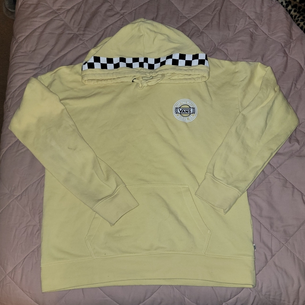 yellow vans hoodie *please see all pics*